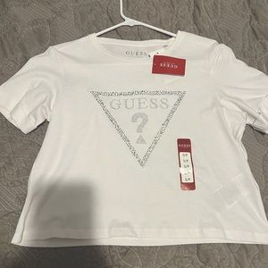 Nwt Guess rhinestones crop top